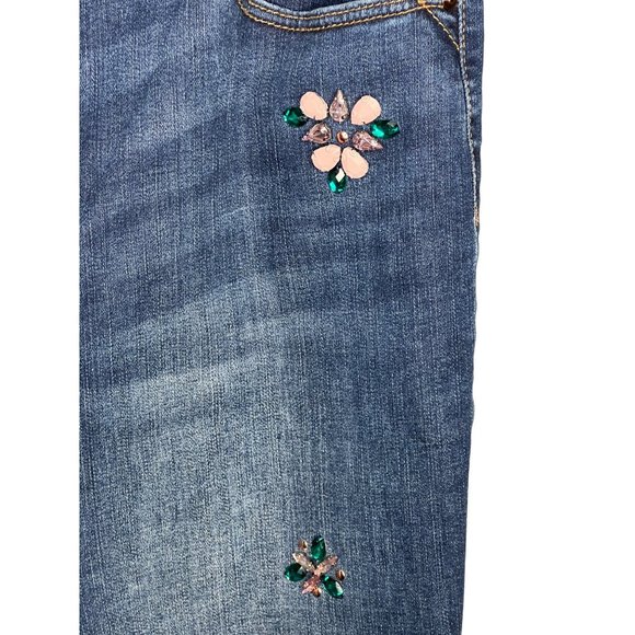 SO slimming girlfriend, slim leg, ankle jeans by Chicos denim sequence 5pocket - Picture 8 of 14